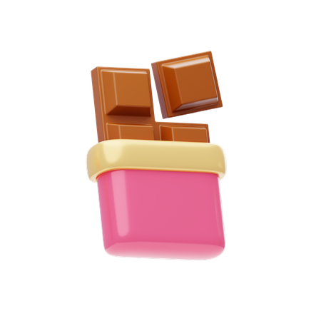 Chocolate Bar  3D Icon