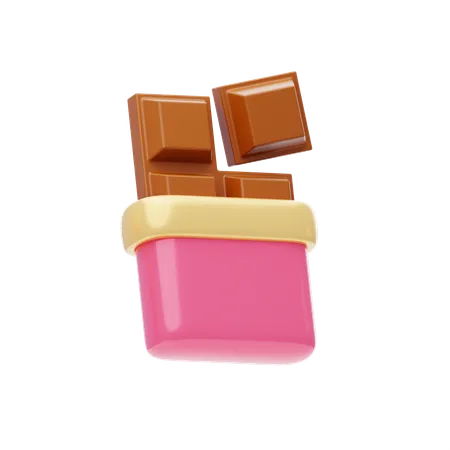 Chocolate Bar  3D Icon