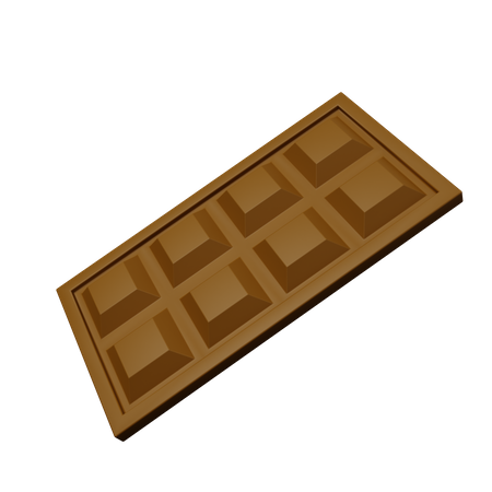 Chocolate bar  3D Illustration