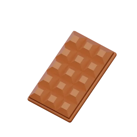 Chocolate Bar  3D Illustration