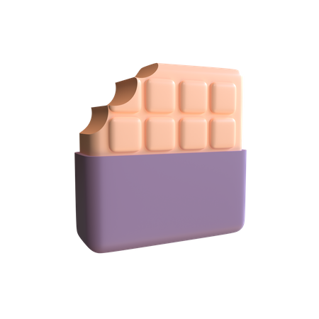 Chocolate Bar  3D Illustration