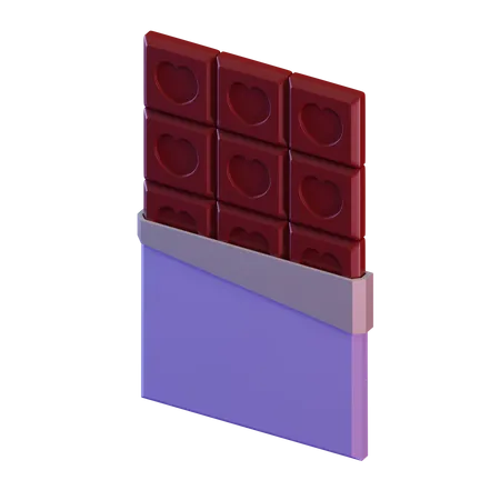 Chocolate Bar  3D Illustration