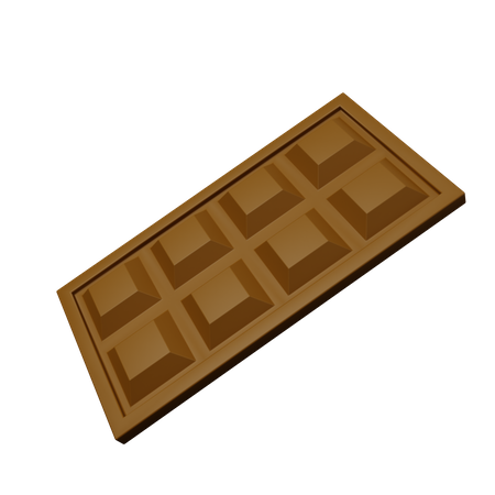 Chocolate bar 3D Illustration