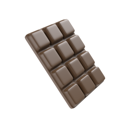Chocolate Bar 3D Illustration