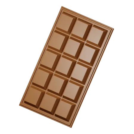 Chocolate Bar 3 D Illustration 3D Icon