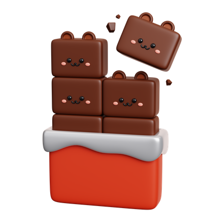 Chocolate Bar 3D Icon