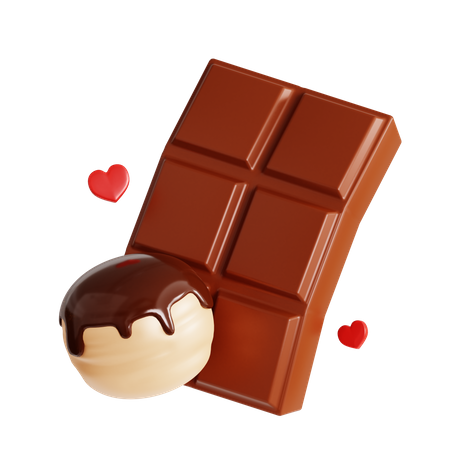 Chocolate Bar 3D Icon - Free Download Food & Drink 3D Icons | IconScout