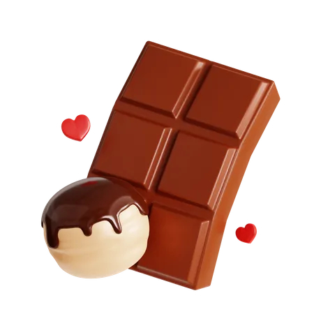 3 D Chocolate Bar 3D Icon