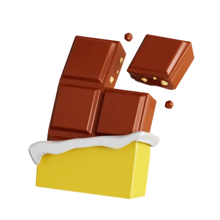 3 D Chocolate Bar 3D Icon