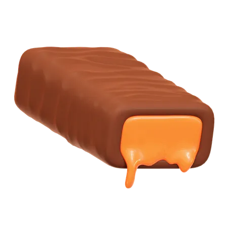 Chocolate Bar Caramel  3D Icon