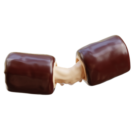 Chocolate bar caramel  3D Icon