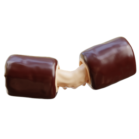 Chocolate bar caramel  3D Icon