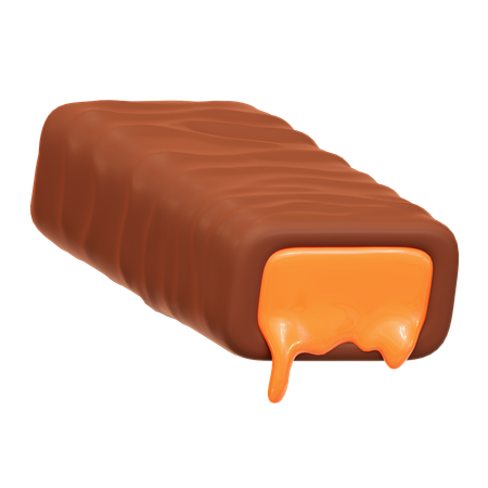 Chocolate Bar Caramel  3D Icon