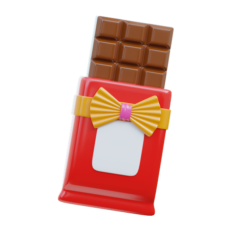 Chocolate Bar Gift  3D Icon
