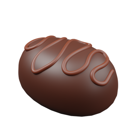 Chocolate Bar Piece  3D Icon