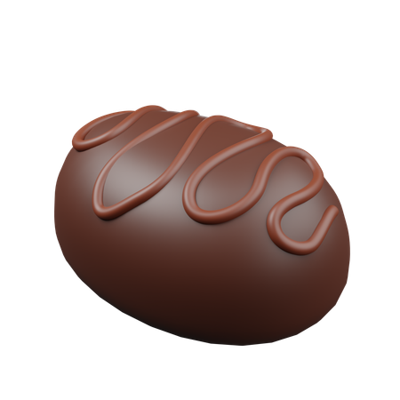 Chocolate Bar Piece  3D Icon