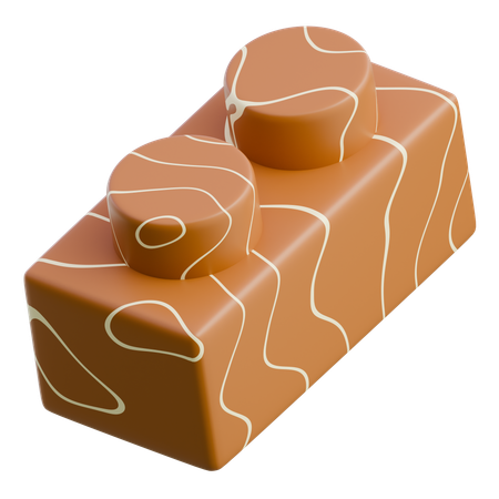 Chocolate Bar With Hazelnuts  3D Icon