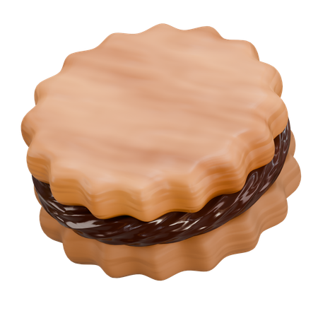 초콜릿 비스킷  3D Icon