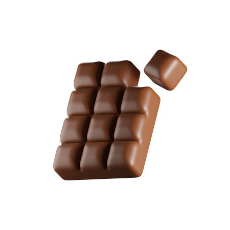Chocolate Block  3D Icon