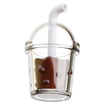 Chocolate boba  3D Icon