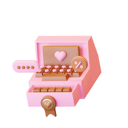 Chocolate Box  3D Icon