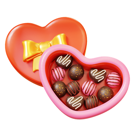 Chocolate Box  3D Icon