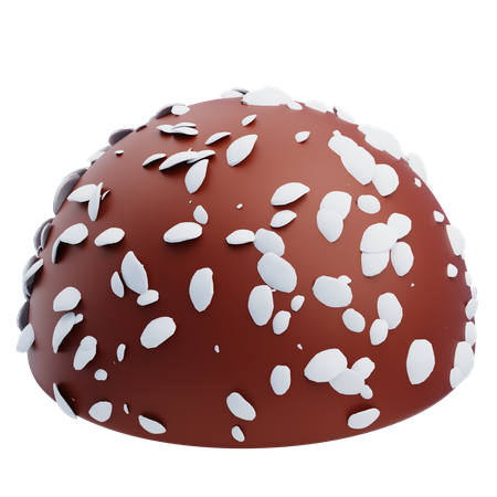 Chocolate granulado branco  3D Icon