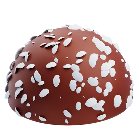 Chocolate granulado branco  3D Icon