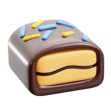 Chocolate Bread  3D Icon