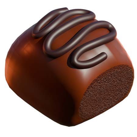 Chocolate Bread  3D Icon
