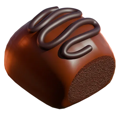 Chocolate Bread  3D Icon