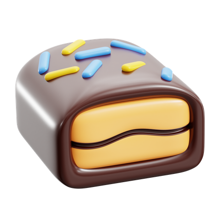 Chocolate Bread  3D Icon