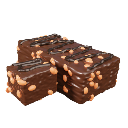 Chocolate Brownies  3D Icon
