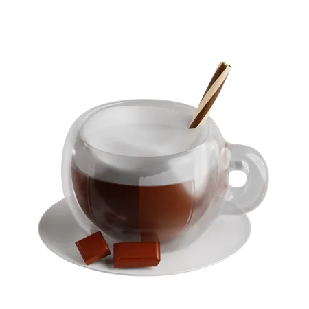 Café con chocolate  3D Icon