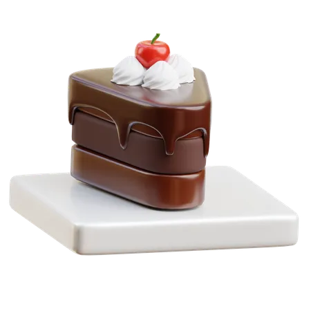 Chocolate  cake  3D Icon