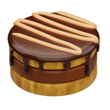 チョコケーキ  3D Icon