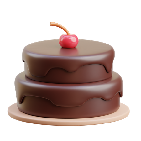 チョコケーキ  3D Icon