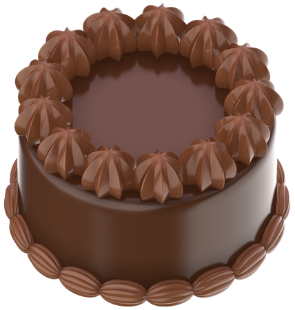 Chocolate cake  3D Icon