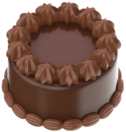 Chocolate cake  3D Icon