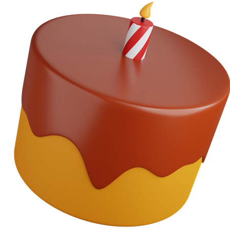 Chocolate Cake  3D Icon
