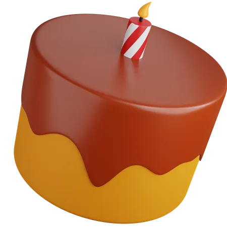 Chocolate Cake  3D Icon