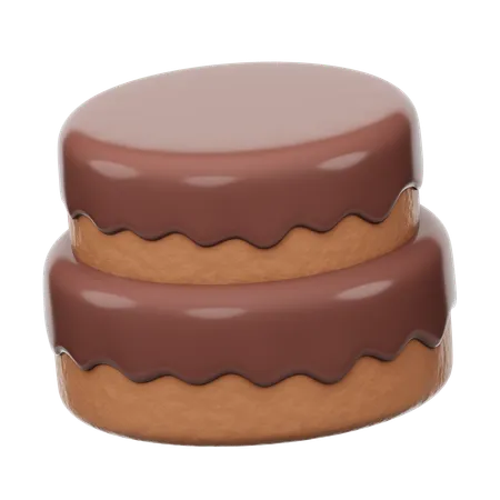 Chocolate Cake  3D Icon