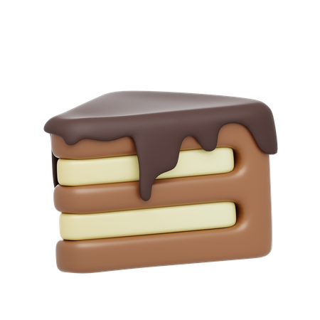 Chocolate Cake  3D Icon