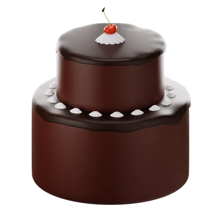 Chocolate Cake  3D Icon