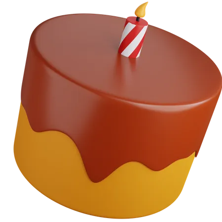 Chocolate Cake  3D Icon