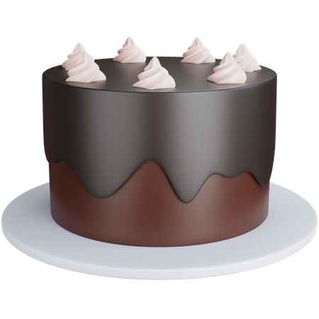 Chocolate cake  3D Icon