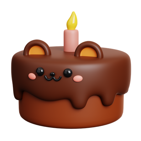 Chocolate Cake  3D Icon