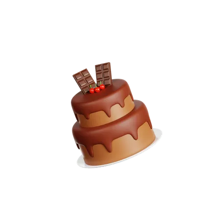 Chocolate Cake  3D Icon