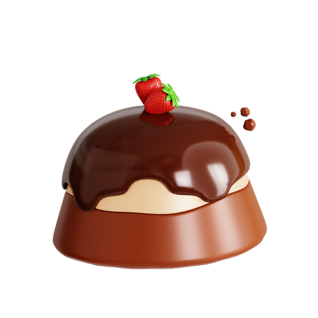 Chocolate Cake  3D Icon