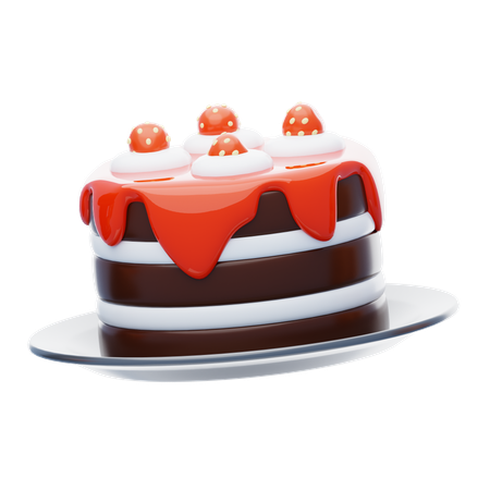 Chocolate Cake  3D Icon